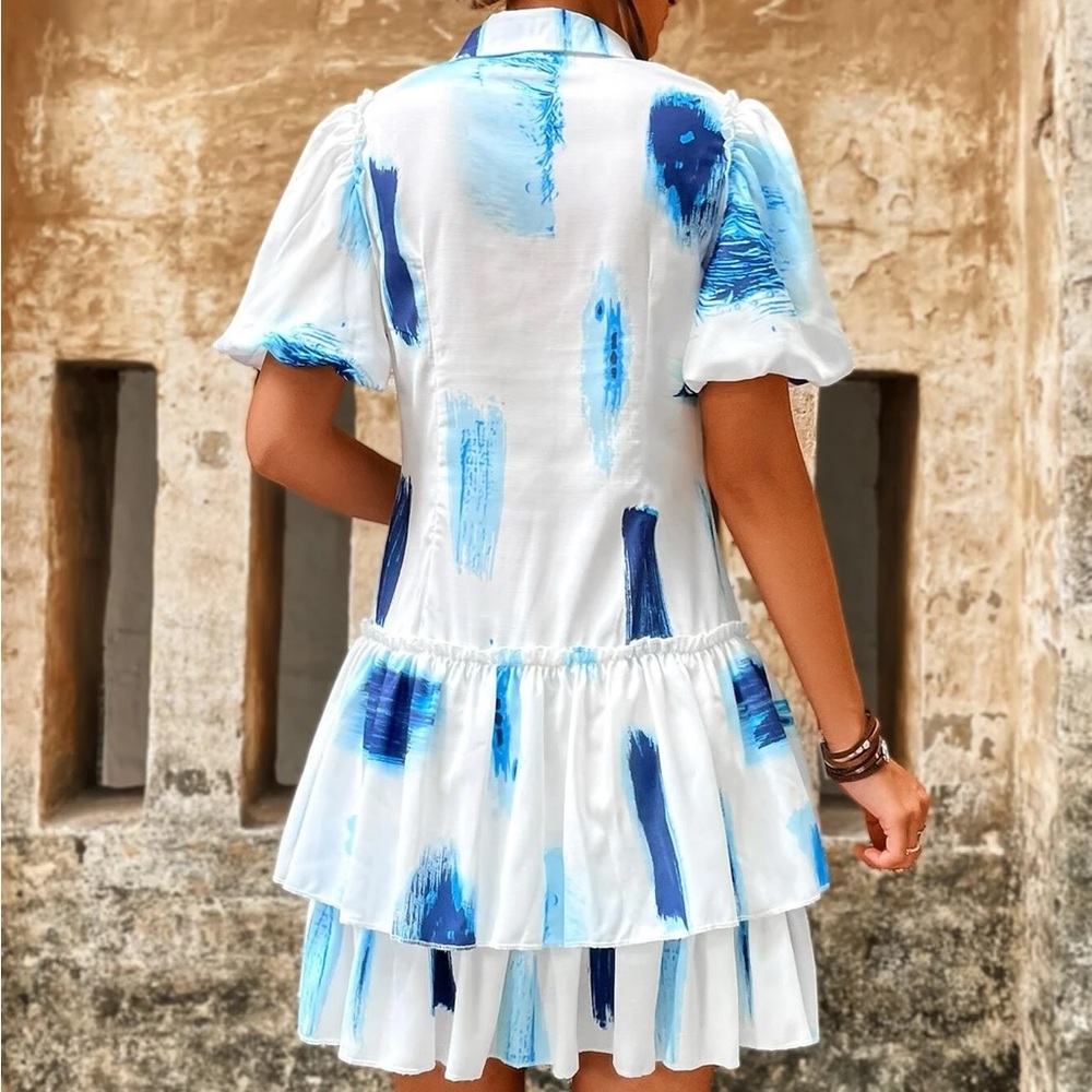 Color Block Summer Dress - Picture 3 of 7